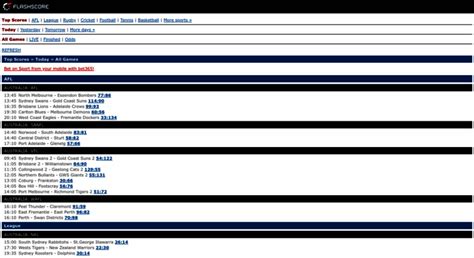 Flashscore.com.au .